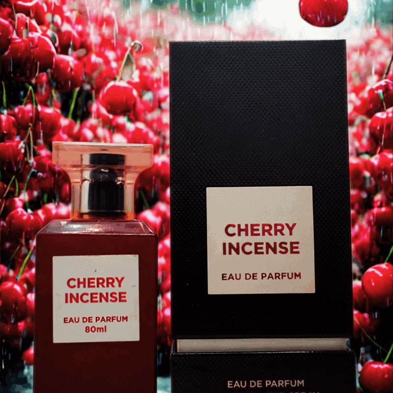 Fragrance World Cherry Incense - unisex atomaizeris EDP (įkvėptas Tom Ford - Cherry Smoke )