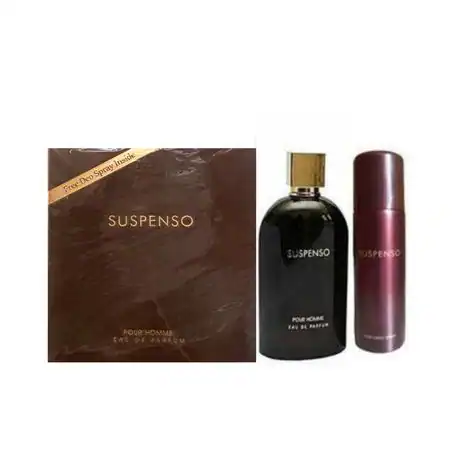 Fragrance World Suspenso - kvepalai vyrams 100 ml EDP+ Dezodorantas 50ml (įkvėpti DOLCE&GABBANA Pour Homme Intenso)