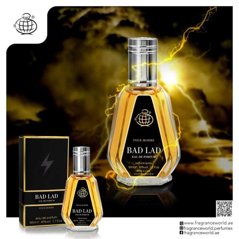 Fragrance World Bad Lad - kvepalai vyrams 50ml EDP (įkvėpti Carolina Herrera - Bad Boy)