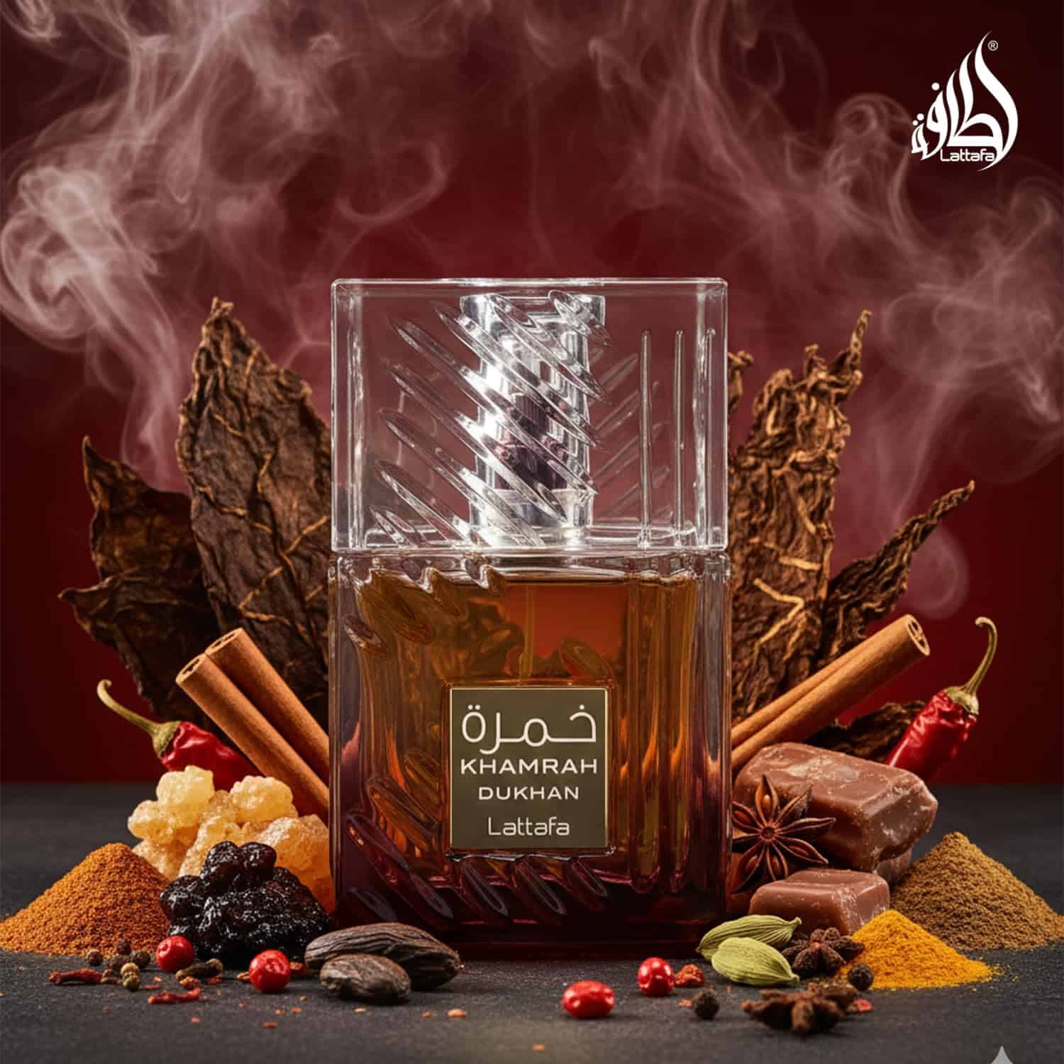 Lattafa Khamrah Dukhan - Unisex kvepalai 100ml EDP - Image 3