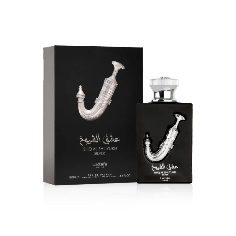 Lattafa Ishq Al Shuyukh Silver - Unisex kvepalai 100ml EDP (įkvpėti Paco Rabanne - 1 Million Lucky)
