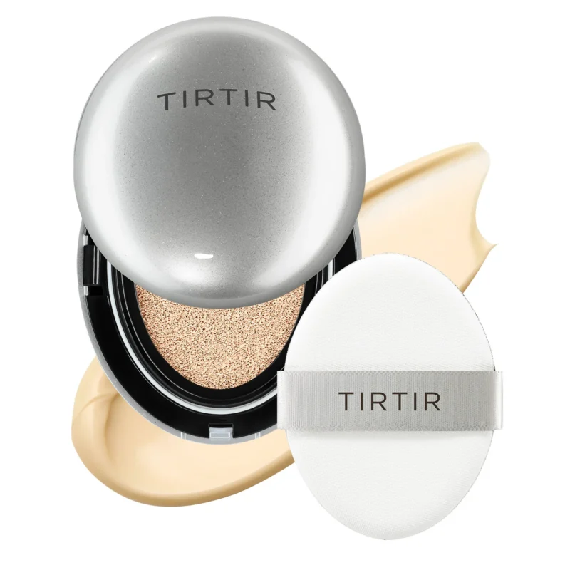 Tirtir Mask Fit Aura Cushion - 17W French Vanilla - švytėjimo suteikiantis kompaktinis makiažo pagrindas (Kušonas) 18g