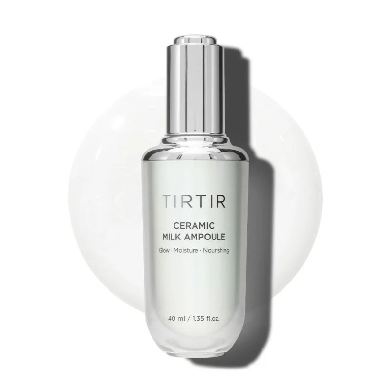 TirTir Ceramic Milk Ampoule - Skaistinamojo poveikio drėkinamasis veido serumas 40ml