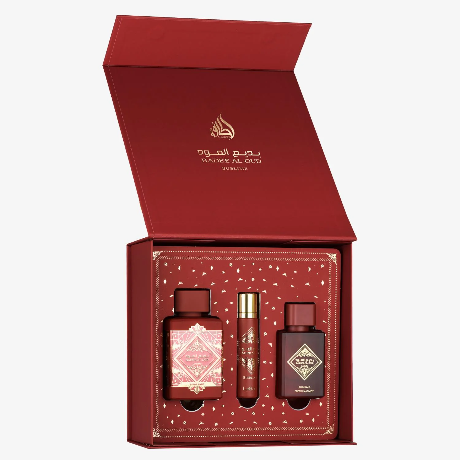 Lattafa Bade'e Al Oud Sublime - 3 dalių dovanų rinkinys unisex
